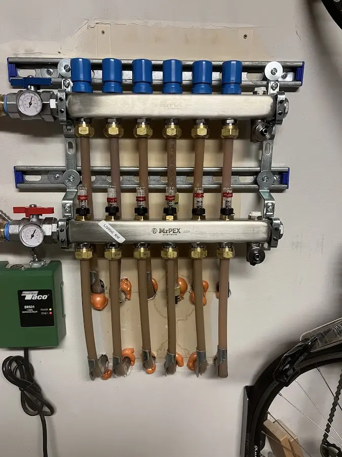 Plumber performing Gas Leak Detection at a residential property in Mount Olive